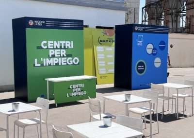 Allestimento Scenografico evento Lazio ai Giovani